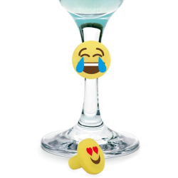 Marcacopas emoticonos silicona 8 u. VIN BOUQUET FIA 148