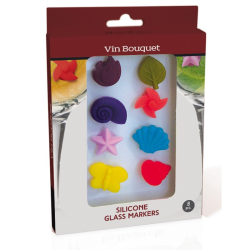 Marcacopas silicona 8 u. VIN BOUQUET FIA 010