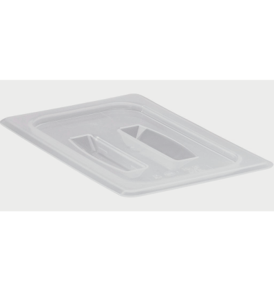 COUVERCLE POLYPROPYLENE GN 1/4 AVEC POIGNEE BLANCHE TRANSLUCIDE CAMBRO 40PPCH-190