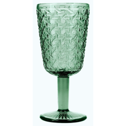 Copas Verdes con Relieve "Trenzado" AGATA 28.5cl (24 unidades)