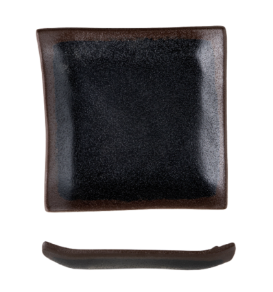 THERLAMIN BANDEJA MELAMINA BORDE MARRON 28X11X2 CM