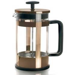 Cafetera émbolo francesa para 3 tazas cobre (0,35L). Lacor 62173