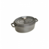 LOS GEMELOS STAUB 40500-276-0 Cocotte STAUB gris grafito cereza de hierro colado . Diametro: 27cm