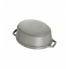 LOS GEMELOS STAUB 40500-276-0 Cocotte STAUB gris grafito cereza de hierro colado . Diametro: 27cm