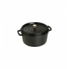 LOS GEMELOS STAUB 40500-281-0 Cocotte STAUB redonda negra de hierro Colado . Diametro: 28cm