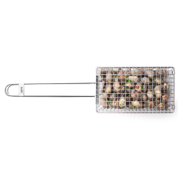 Parrilla Cesto Acero Inoxidable 24x13x8 cm Ibili 770404 (6 unidades)