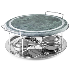 Grill de Piedra Redondo Ø30x18 cm Ibili 755050 (2 unidades)