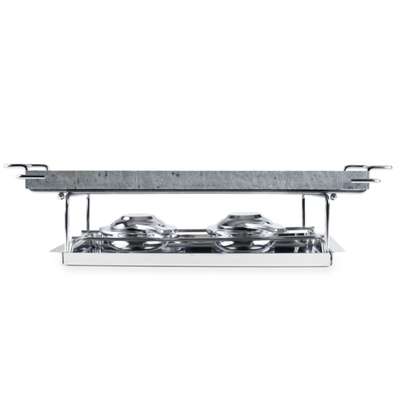 Grill Piedra Rectangular 37x18 cm Ibili 755000 (2 unidades)