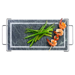 Grill Piedra Rectangular 37x18 cm Ibili 755000 (2 unidades)