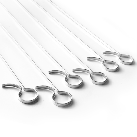 Brochetas Planas Acero Inoxidable 40 cm Ibili 628600 (36 uds)