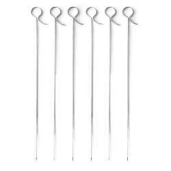 Brochetas Planas Acero Inoxidable 40 cm Ibili 628600 (36 uds)