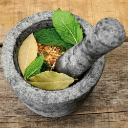 Mortero de granito con mano Ø12x12 cm 365 ml. Lacor 60518