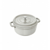 LOS GEMELOS STAUB 40501-410-0 Cocotte STAUB redonda blanco trufa de hierro colado . Diametro: 20cm