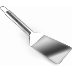 Espátula acodada para barbacoa inox 28 cm. Lacor 60266