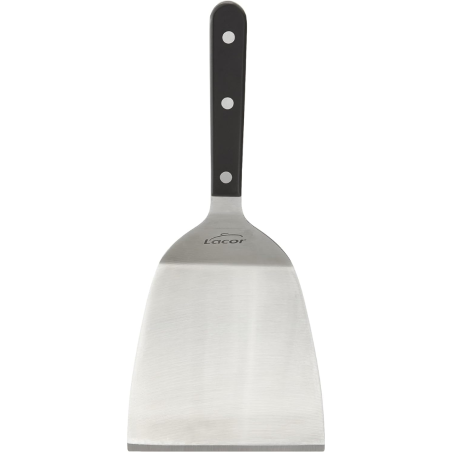 Espátula para grill acodada inox 12x27 cm. Lacor 60434 (6 unidades)