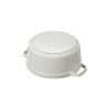 LOS GEMELOS STAUB 40501-410-0 Cocotte STAUB redonda blanco trufa de hierro colado . Diametro: 20cm