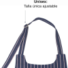 Delantal de cocina ajustable unisex azul PARIS. 68x83 cm. Lacor 60080