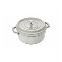 LOS GEMELOS STAUB 40501-413-0 Cocotte STAUB redonda blanco trufa de hierro colado . Diametro: 26cm