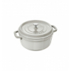 LOS GEMELOS STAUB 40501-413-0 Cocotte STAUB redonda blanco trufa de hierro colado . Diametro: 26cm