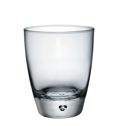 Niedrige, transparente Wassergläser LUNA 26 cl Ø8x9.7 cm. BORMIOLI 191180M04321990 (12 Stück)