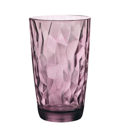 Hohe Violette Gläser DIAMOND 47cl Ø8.5x14 cm. BORMIOLI 350270M02321990 (6 Stück)