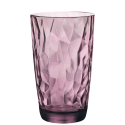 Purple Highball Glasses DIAMOND 47cl Ø8.5x14 cm. BORMIOLI 350270M02321990 (6 units)