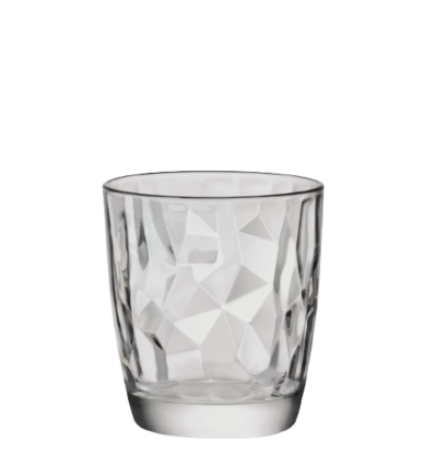 Low Transparent Glasses DIAMOND 38.5cl Ø9x10 cm. BORMIOLI 302260M02321990 (6 units)