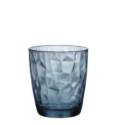 Verres Bas Bleus DIAMOND 38.5cl Ø9x10 cm. BORMIOLI 302259M02321990 (6 unités)