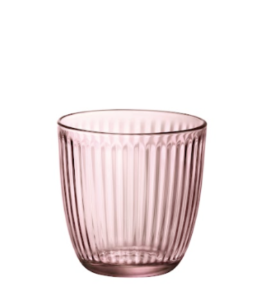 Low Pink LINE Glass 29cl Ø8.5x8.5 cm. BORMIOLI 580501VNA021990 (12 units)