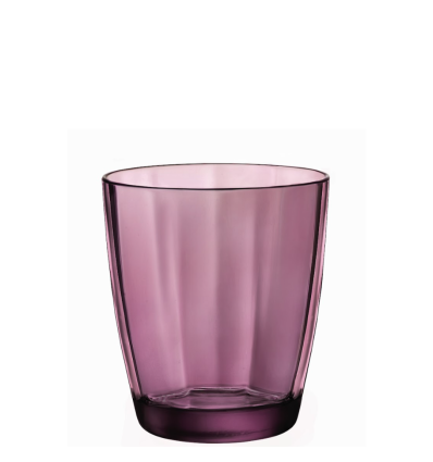 Vasos bajos morados PULSAR 39cl. (6 unidades)