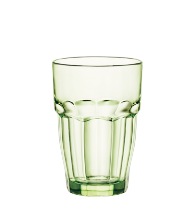 Tall Green ROCK BAR LOUNGE Glasses 37cl Ø8.3x12 cm. BORMIOLI 418960BCM121990 (6 units)