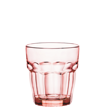 Low Red ROCK BAR LOUNGE Glasses 27cl Ø8.4x9.2 cm. BORMIOLI 418950B03321990 (6 units)