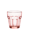 Low Red ROCK BAR LOUNGE Glasses 27cl Ø8.4x9.2 cm. BORMIOLI 418950B03321990 (6 units)