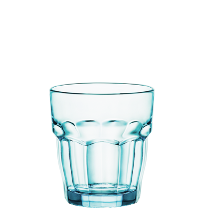 Vasos bajos azules ROCK BAR LOUNGE 27cl Ø8.4x9.2 cm. BORMIOLI 418940BCM121990 (6 unidades)