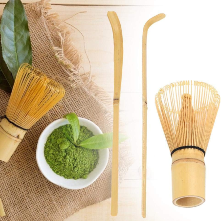 Set Matcha de 3 Piezas en Bambú Ibili (2 unidades)