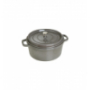 LOS GEMELOS STAUB 40509-314-0 Cocotte STAUB redonda gris grafito de hierro colado . Diametro: 28cm