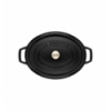 LOS GEMELOS STAUB 40509-315-0 Cocotte STAUB oval negra de hierro colado . Diametro: 29cm