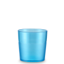 Vaso bajo azul policarbonato 17 cl Ø7x7 cm. PUJADAS P924002A