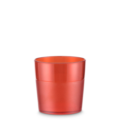 Vaso bajo rojo policarbonato 17 cl Ø7x7 cm. PUJADAS P924002R