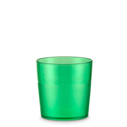 Vaso Bajo Verde de Policarbonato 17 cl (6 uds) - Pujadas