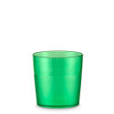 Vaso bajo verde policarbonato 17 cl Ø7x7 cm. PUJADAS P924002V