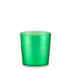 Vaso bajo verde policarbonato 17 cl Ø7x7 cm. PUJADAS P924002V