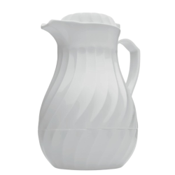 Jarra Termo Policarbonato Blanco 0.6L con Pulsador