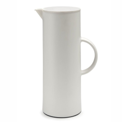 White Plastic and Glass Thermos Jug with Handle 1L - PUJADAS P898001