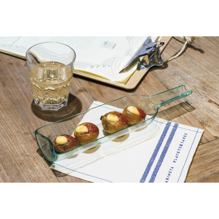 Bandejas Botella de Champán Cristal 8x30 cm - SUPREMINOX