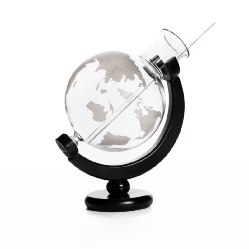 Vaso Globo Terráqueo con Pajita de Vidrio 600 ml - Atlas .100% Chef 