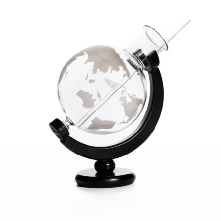 Vaso Globo Terráqueo con Pajita de Vidrio 600 ml - Atlas .100% Chef 