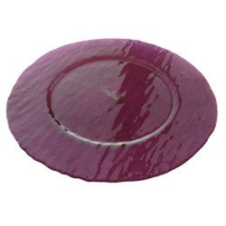 Bajoplato redondo vidrio morado Ramos 33 cm. ARDACAM 6016 PURPLE (12 unidades)