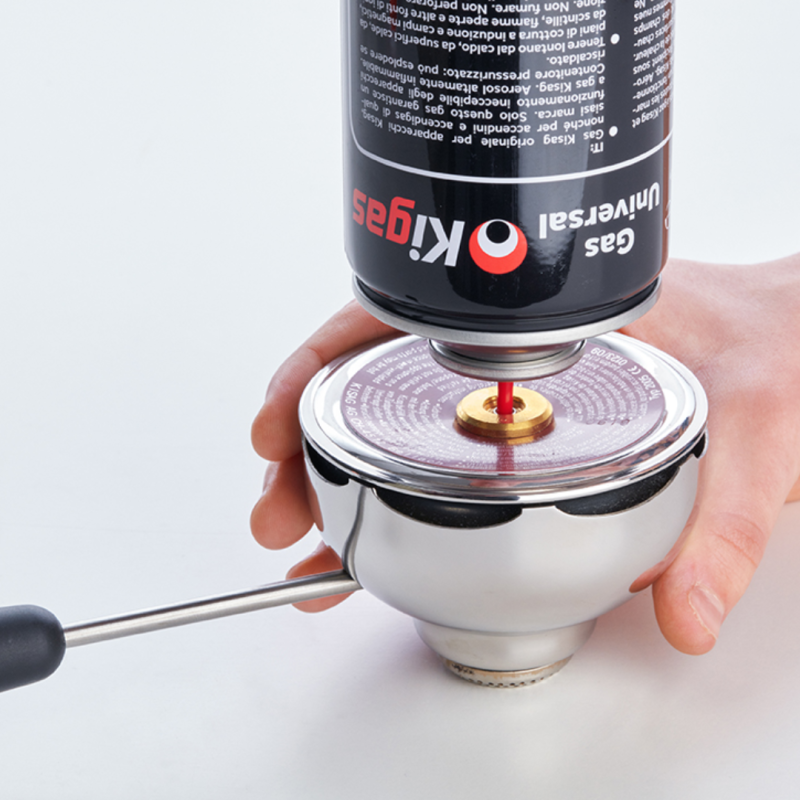 Mechero de Gas Inox Pequeño KISAG AG 8430 | Potente y Compacto