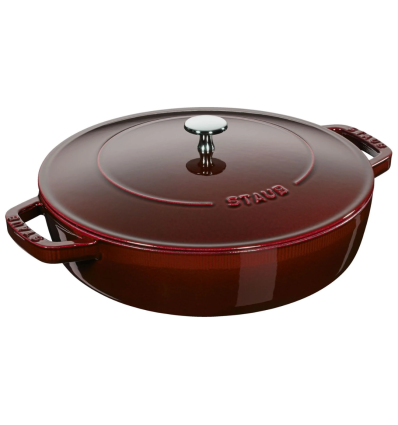 Cacerola roja con chistera Ø24 cm 2.4 L. LOS GEMELOS STAUB 12612487